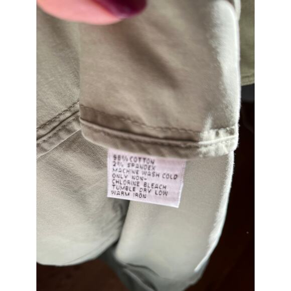 Talbots sage green bomber jacket/blazer 14 98% cotton 2% spandex Classy - Picture 5 of 5